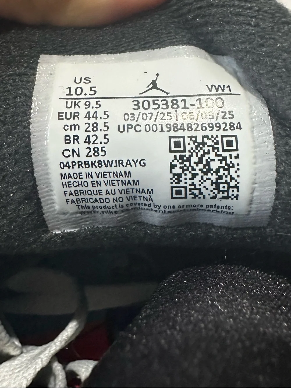 Jordan strap laces